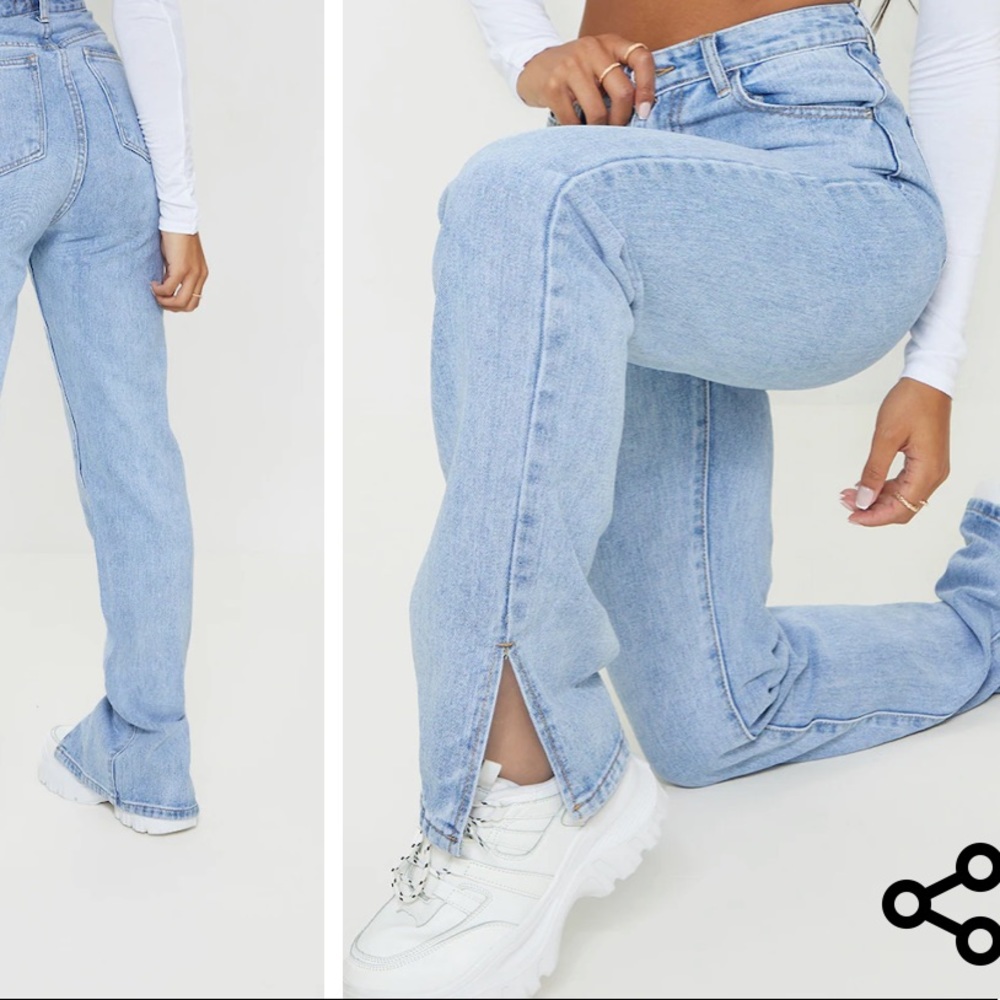 Split hem jeans❤️🩹 - Picture 2 of 4